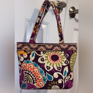 Vera Bradley Small Shoulder Bag in Plum Crazy (retired pattern)